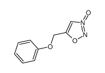 5-(苯氧甲基)-1,2,3-恶二唑-3-氧化物 结构式