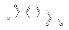 2-氯乙酸-4-(2-氯乙酰基)苯酯 结构式
