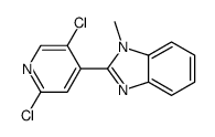2-(2,5-二氯吡啶-4-基)-1-甲基-1H-苯并咪唑 结构式