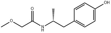 N-[(1R)-2-(4-羟基苯基)-1-甲基乙基]-2-甲氧基乙酰胺 结构式