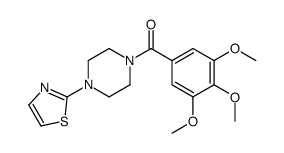 1-(2-Thiazolyl)-4-(3,4,5-trimethoxybenzoyl)piperazine 结构式