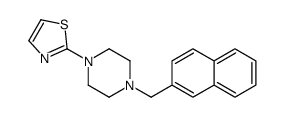 Piperazine, 1-(2-naphthalenylmethyl)-4-(2-thiazolyl)- 结构式