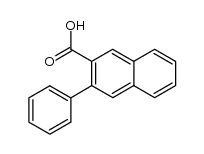 3-苯基-2-萘甲酸 结构式