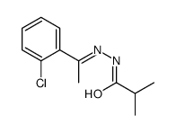 Propanoic acid, 2-methyl-, [1-(2-chlorophenyl)ethylidene]hydrazide, (E)- (9CI) 结构式