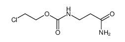 Carbamic acid, (3-amino-3-oxopropyl)-, 2-chloroethyl ester (9CI) 结构式