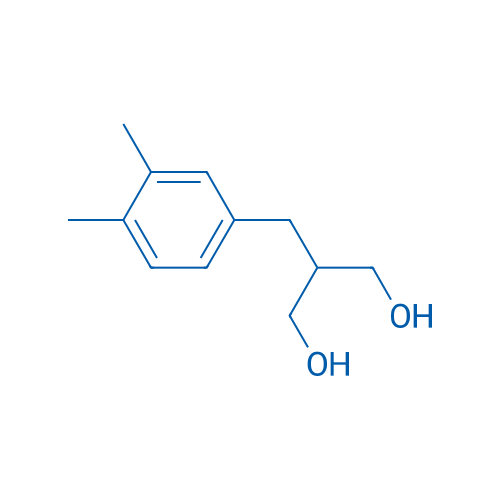 2-(3,4-二甲基苄基)丙烷-1,3-二醇 结构式