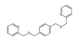 Pyridine, 2,2'-[1,4-phenylenebis(methylenethiomethylene)]bis- (9CI) 结构式