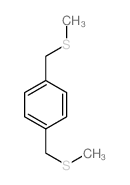 1,4-双(甲硫基甲基)苯 结构式