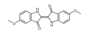 5,5'-二甲氧基靛蓝 结构式