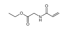 N-丙烯酰基甘氨酸乙酯 结构式