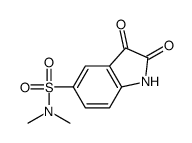 1H-Indole-5-sulfonamide, 2,3-dihydro-N,N-dimethyl-2,3-dioxo- 结构式