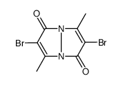 2,6-二溴-3,7-二甲基-1H,5H-吡唑并[1,2-a]吡唑-1,5-二酮 结构式