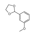 2-(3-甲氧基苯基)-1,3-二氧戊环 结构式