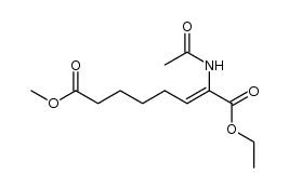 2-Octenedioic acid, 2-(acetylamino)-, 1-ethyl 8-methyl ester, (Z)- (9CI) 结构式