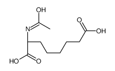 2-乙酰氨基-(2R)-辛二酸 结构式