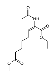 2-Octenedioic acid, 2-(acetylamino)-, 1-ethyl 8-methyl ester, (E)- (9CI) 结构式