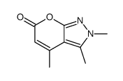 2,3,4-三甲基吡喃并[2,3-c]吡唑-6-酮 结构式