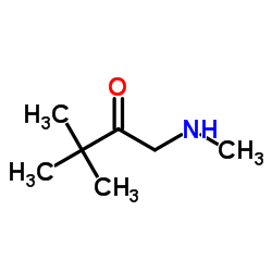 3,3-二甲基-1-(甲基氨基)丁-2-酮 结构式