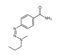 4-(3-甲基-3-丙基-1-三氮烯-1-基)苯甲酰胺 结构式