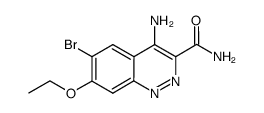 4-氨基-6-溴-7-乙氧基噌啉-3-甲酰胺 结构式