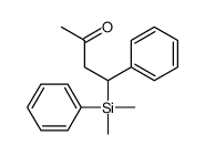2-Butanone, 4-(dimethylphenylsilyl)-4-phenyl- 结构式