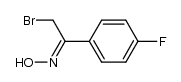 (Z)-2-溴-1-(4-氟苯基)乙酮肟 结构式
