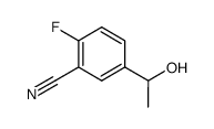 2-氟-5-(1-羟乙基)苯甲腈 结构式