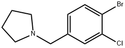 1-[(4-溴-3-氯苯基)甲基]-吡咯烷 结构式
