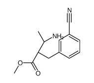 (2R,3R)-甲基 3-氨基-2-(3-氰基苯甲基)丁酯 结构式
