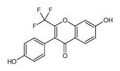 7-羟基-3-(4-羟基苯基)-2-(三氟甲基)-4H-色烯-4-酮 结构式