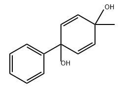 1-甲基-4-苯基-2,5-环己二烯-1,4-二醇 结构式
