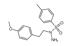 4-甲基苯磺酸-1-[2-(4-甲氧基苯基)乙基]酰肼 结构式