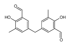3,3'-亚甲基双(6-羟基-5-甲基苯甲醛) 结构式