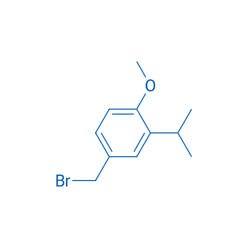4-(溴甲基)-1-甲氧基-2-(1-甲基乙基)苯 结构式