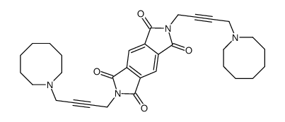 苯并[1,2-c:4,5-c']二吡咯-1,3,5,7(2H,6H)-四酮,2,6-双[4-(六氢-1(2H)-氮杂环辛基)-2-丁炔基]- 结构式