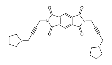 苯并[1,2-c:4,5-c']二吡咯-1,3,5,7(2H,6H)-四酮,2,6-双[4-(1-吡咯烷基)-2-丁炔基]- 结构式