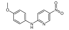 5-硝基-2-(4-甲氧基苯胺基)吡啶 结构式