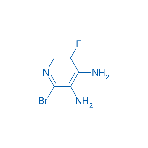 2-溴-3,4-二氨基-5-氟吡啶 结构式