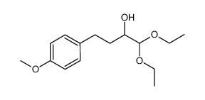 Benzenepropanol, α-(diethoxymethyl)-4-methoxy- 结构式