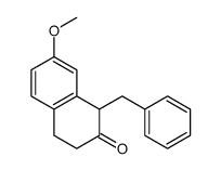 1-benzyl-7-methoxy-3,4-dihydronaphthalen-2(1H)-one 结构式