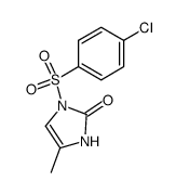 1-[(4-氯苯基)磺酰基]-1,3-二氢-4-甲基-2H-咪唑-2-酮 结构式
