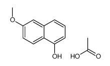 6-甲氧基-1-萘酚乙酸酯 结构式