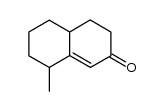 4,4a,5,6,7,8-六氢-8-甲基-2(3H)-萘酮 结构式