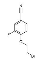 4-(2-溴乙氧基)-3-氟苯甲腈 结构式