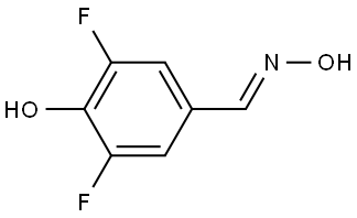 3,5-二氟-4-羟基苯甲醛肟 结构式