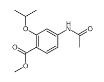 4-乙酰氨基-2-异丙氧基苯甲酸甲酯 结构式