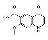 7-甲氧基-4-氧代-1,4-二氢喹啉-6-甲酰胺 结构式