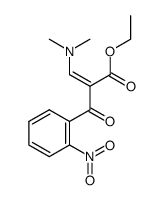 Benzenepropanoic acid, α-[(dimethylamino)methylene]-2-nitro-β-oxo-, ethyl ester 结构式