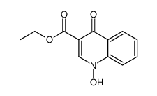 4-羟基-3-喹啉羧酸乙酯-1-氧化物 结构式