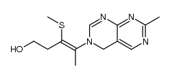3-Penten-1-ol, 4-(7-methylpyrimido[4,5-d]pyrimidin-3(4H)-yl)-3-(methylthio)-, (Z)- (9CI) 结构式